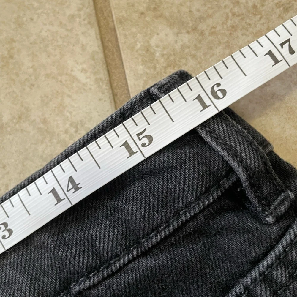 Free People NWT We The Free Sky High Denim Mini
Skirt in Black Raw Hem Size 6 - Picture 9 of 10